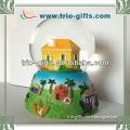 Resin Snow Globe With Beach house Designs